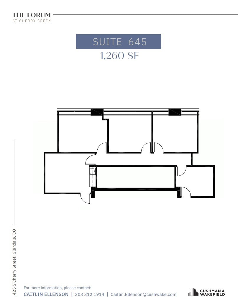 425 S Cherry St, Glendale, CO for lease Floor Plan- Image 1 of 1