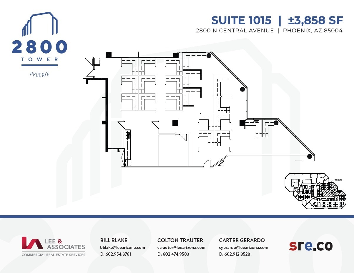 2800 N Central Ave, Phoenix, AZ for lease Floor Plan- Image 1 of 1