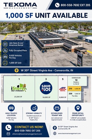 More details for 206 W 30th St, Connersville, IN - Retail for Lease