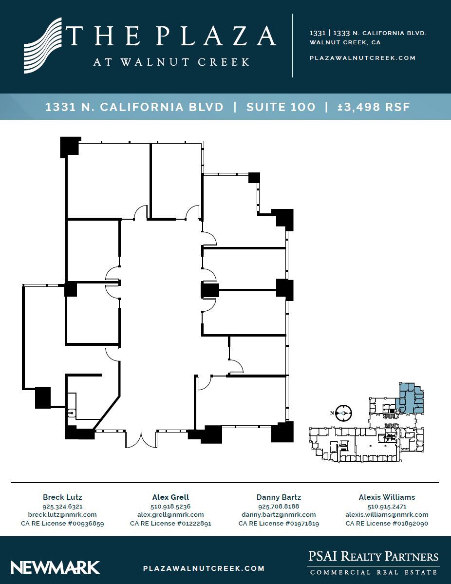 1331 N California Blvd, Walnut Creek, CA for lease Floor Plan- Image 1 of 1