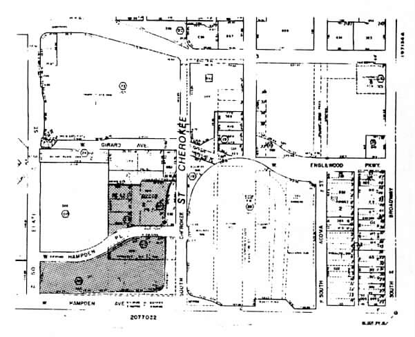 333 W Hampden Ave, Englewood, CO for lease - Plat Map - Image 2 of 7
