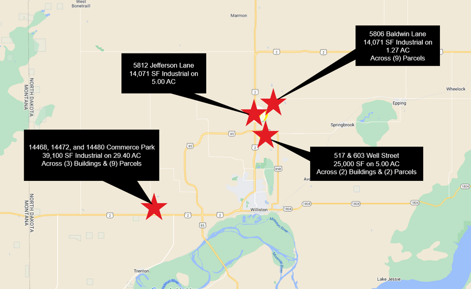 Williston Industrial Investment portfolio of 7 properties for sale on LoopNet.com - Building Photo - Image 1 of 9