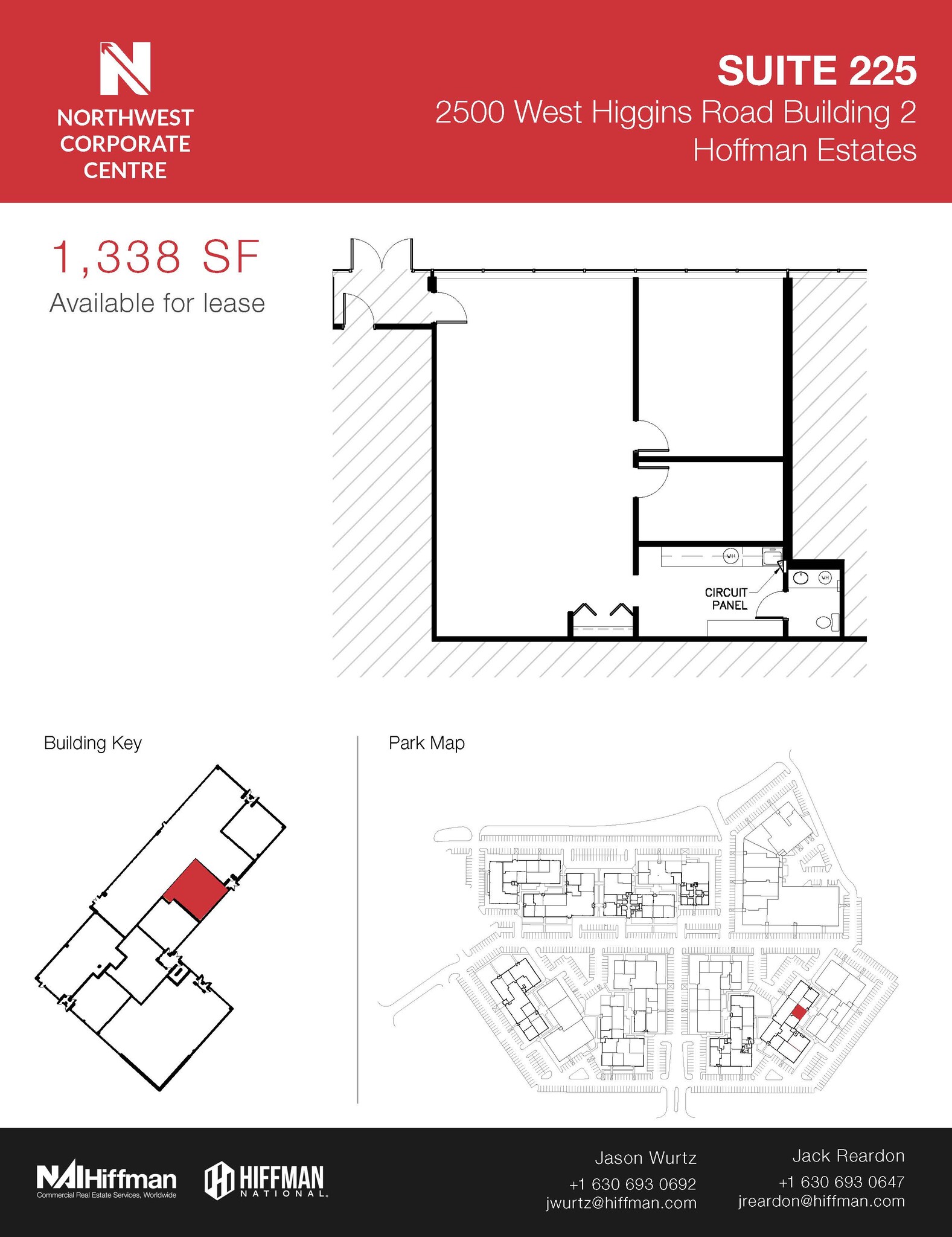 2500 W Higgins Rd, Hoffman Estates, IL for lease Floor Plan- Image 1 of 1