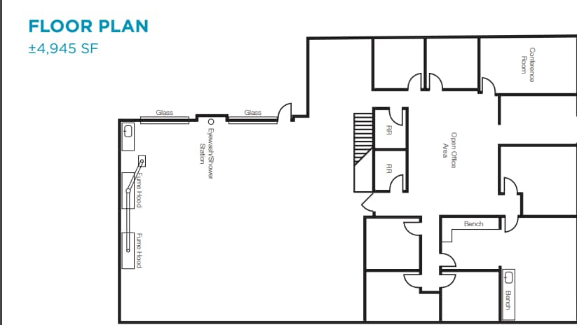 1300 Industrial Rd, San Carlos, CA for lease Floor Plan- Image 1 of 1