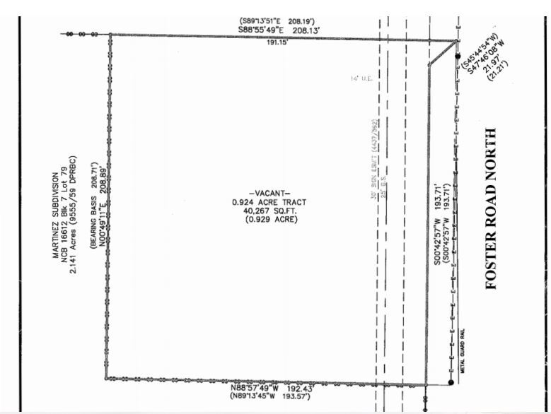 Foster, San Antonio, TX for sale - Plat Map - Image 2 of 2