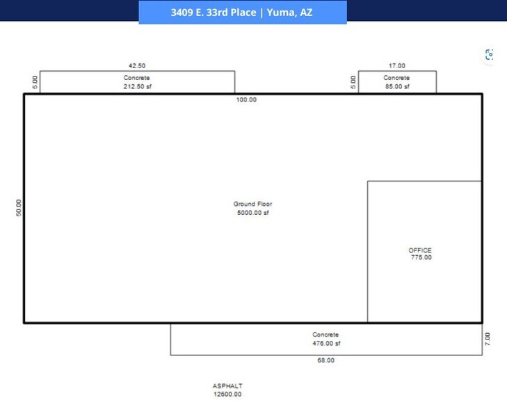 3409 E 33rd Pl, Yuma, AZ for lease - Building Photo - Image 1 of 7