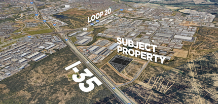 001 Killam Industrial Blvd, Laredo, TX - aerial  map view