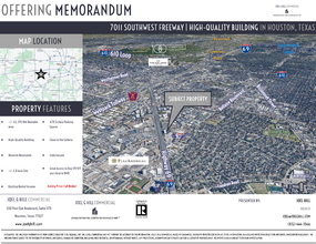 7011 Southwest Fwy, Houston, TX - aerial  map view