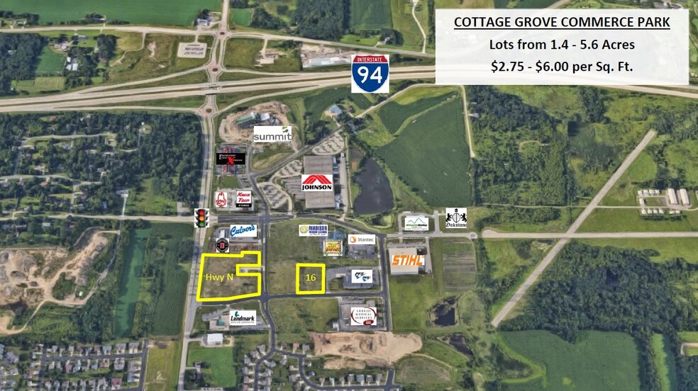 Commerce Pky, Cottage Grove, WI for sale - Aerial - Image 1 of 1