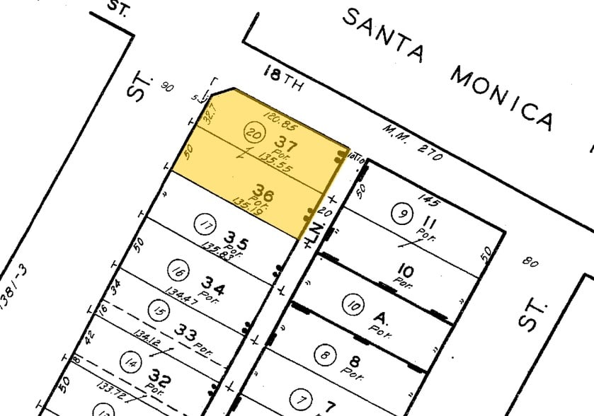 1800 S Flower St, Los Angeles, CA for lease - Plat Map - Image 2 of 5