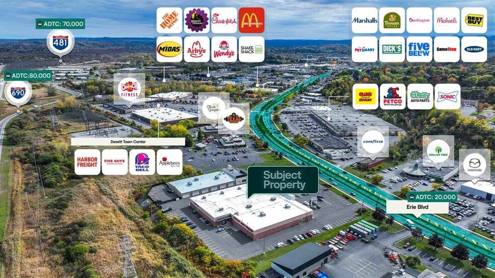 3133 Erie Blvd E, Syracuse, NY for sale - Aerial - Image 2 of 2