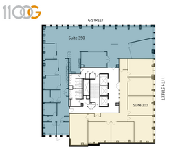 1100 G St NW, Washington, DC for lease Floor Plan- Image 1 of 1