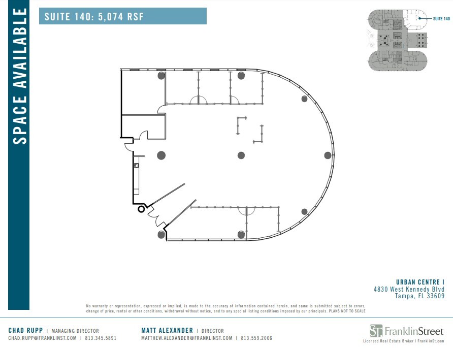 4830 W Kennedy Blvd, Tampa, FL for lease Floor Plan- Image 1 of 1