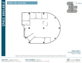 4830 W Kennedy Blvd, Tampa, FL for lease Floor Plan- Image 1 of 1