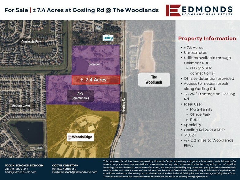 Gosling Road, Spring, TX for sale - Building Photo - Image 2 of 6