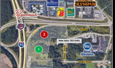 I-90 & Exit 87 / State Hwy 13, Wisconsin Dells, WI for sale - Aerial - Image 1 of 4