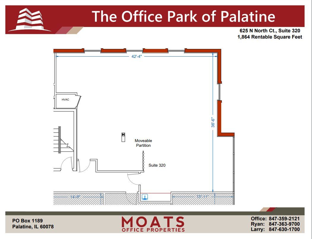 625 N North Ct, Palatine, IL for lease Floor Plan- Image 1 of 1