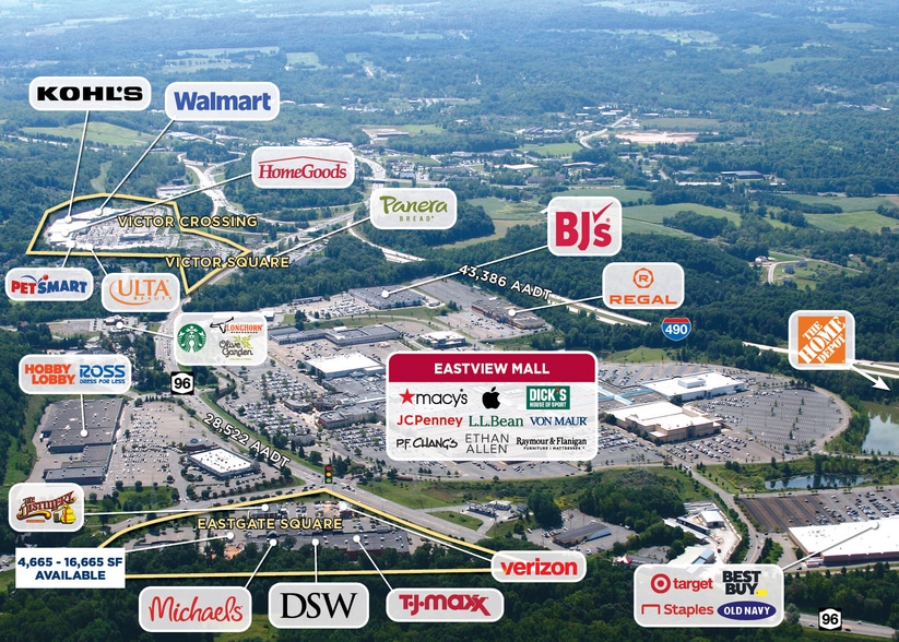 10-40 Square Dr, Victor, NY for lease - Aerial - Image 2 of 7