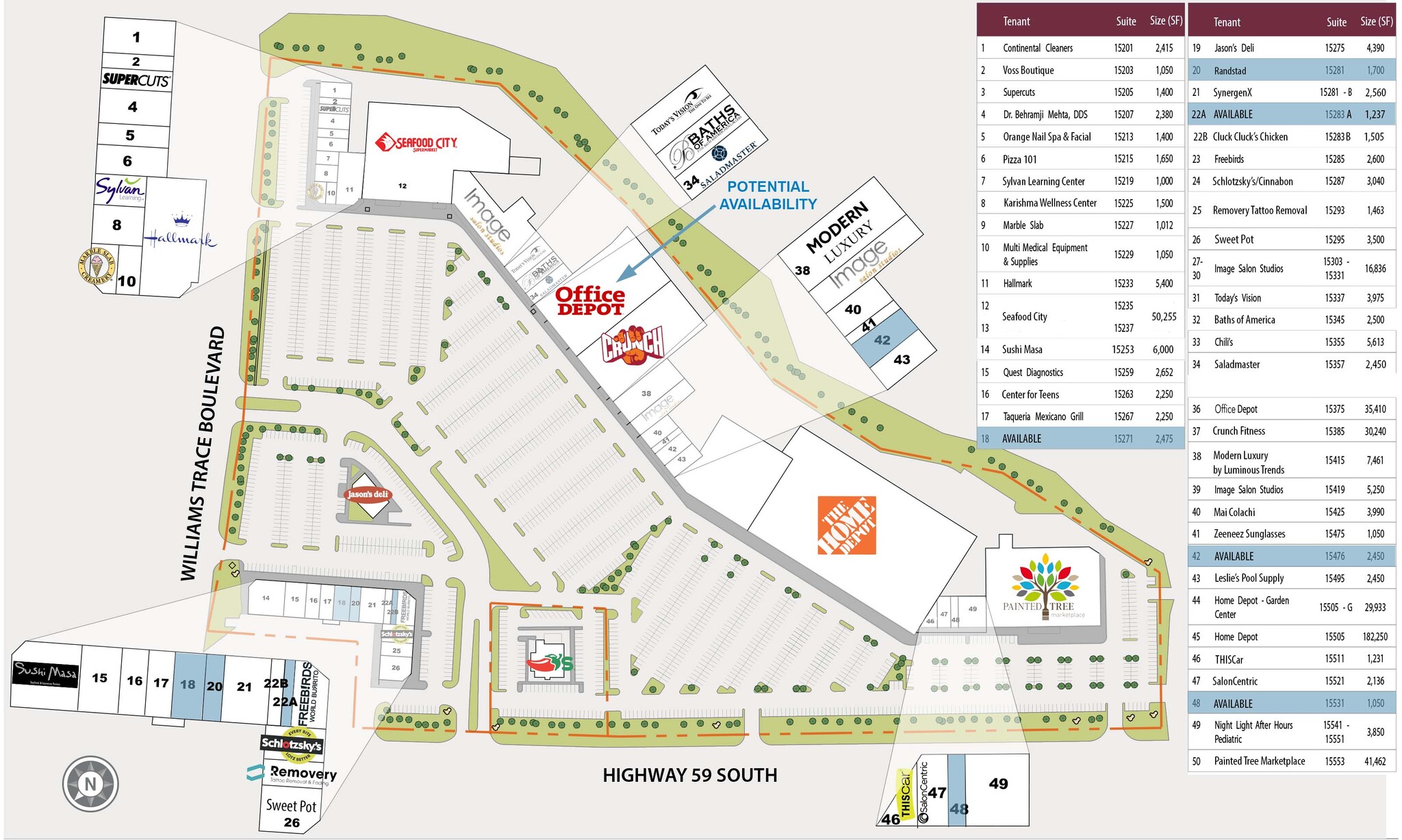 15201-15555 Southwest Fwy, Sugar Land, TX for lease Site Plan- Image 1 of 1