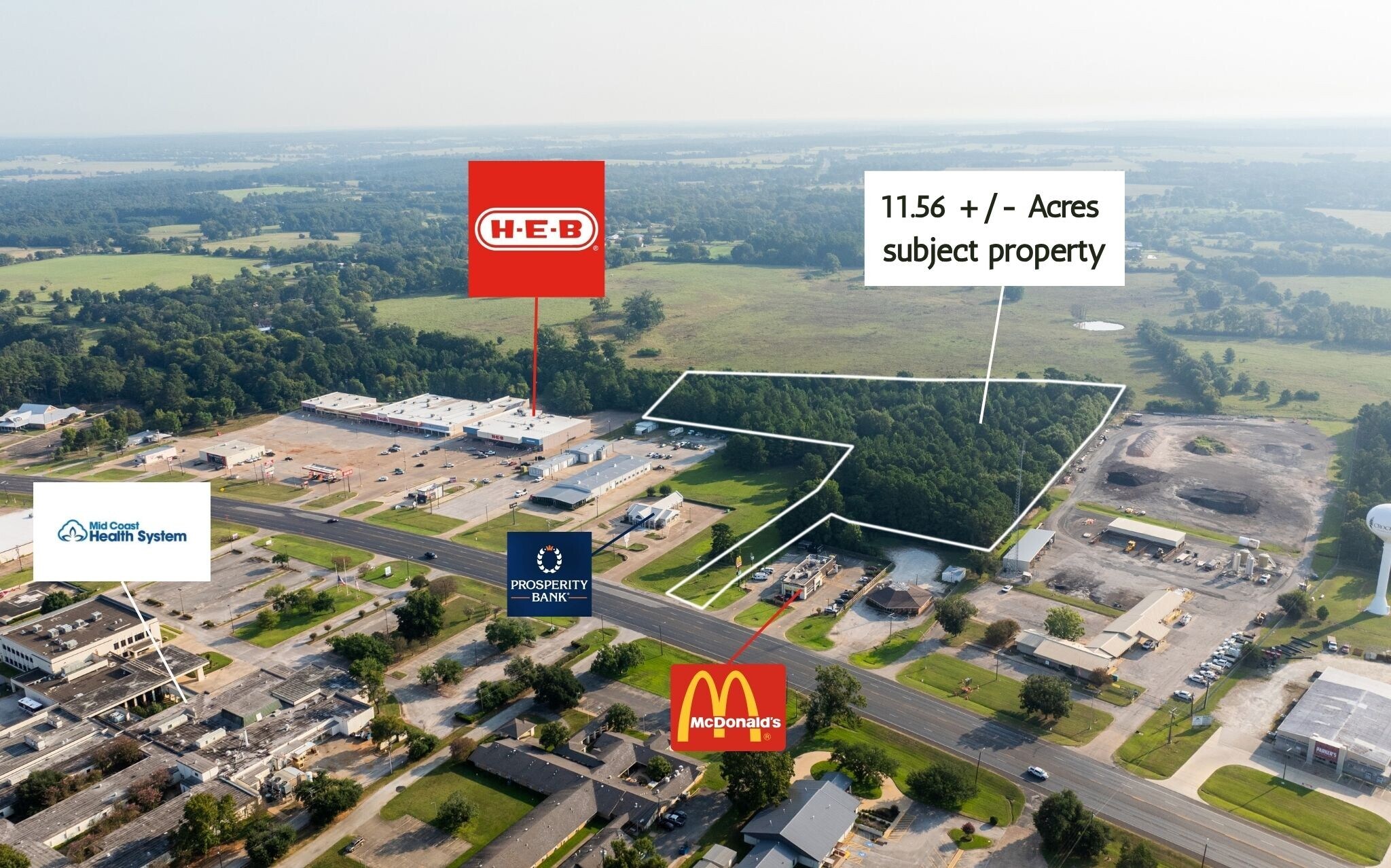 E Loop 304, Crockett, TX for sale Aerial- Image 1 of 6