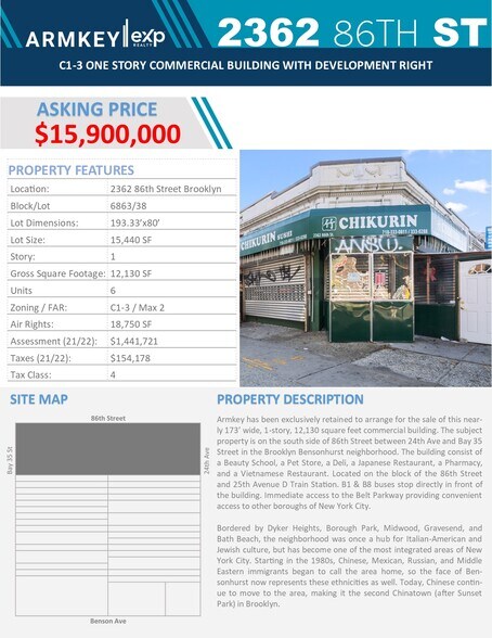 2362-2370 86th St, Brooklyn, NY for sale - Building Photo - Image 1 of 1