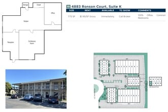 4883 Ronson Ct, San Diego, CA for lease Floor Plan- Image 1 of 2