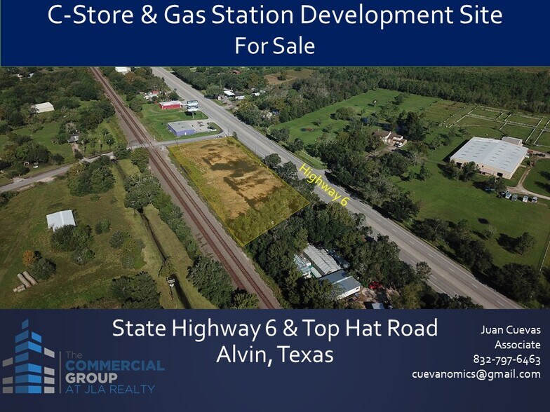 0 Highway 6 & Top Hat Rd, Alvin, TX for sale - Aerial - Image 1 of 1