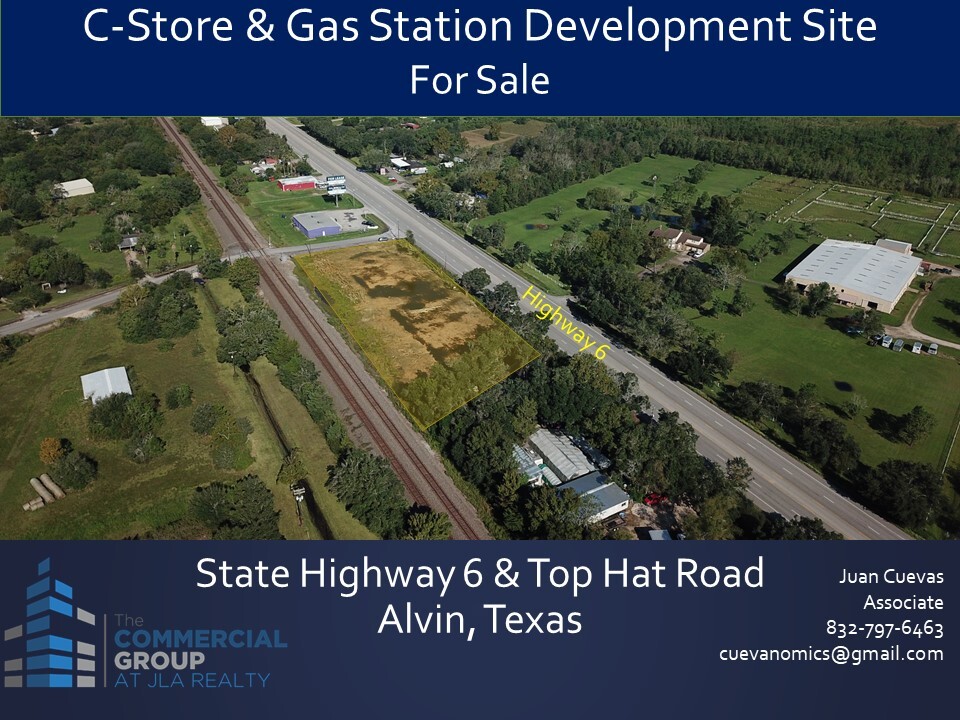 0 Highway 6 & Top Hat Rd, Alvin, TX for sale Aerial- Image 1 of 1