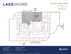 18101 Von Karman Ave, Irvine, CA for lease Floor Plan- Image 1 of 5