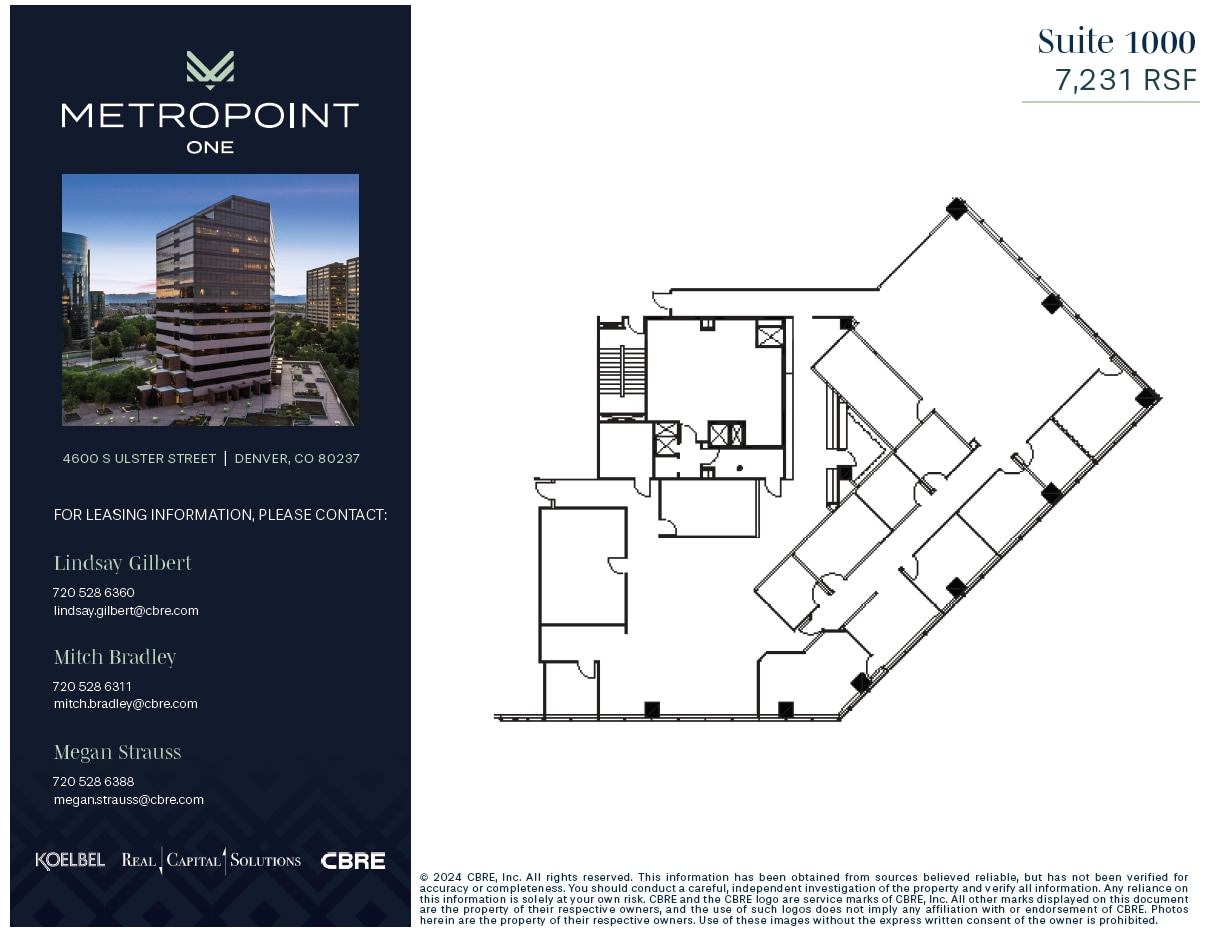 4600 S Ulster St, Denver, CO for lease Floor Plan- Image 1 of 1