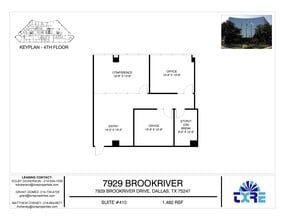 7929 Brookriver Dr, Dallas, TX for lease Floor Plan- Image 1 of 3