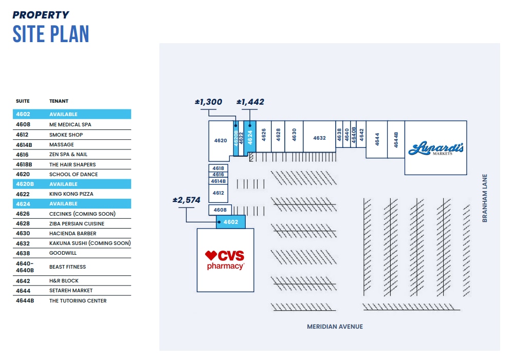 4550-4650 Meridian Ave, San Jose, CA for lease Site Plan- Image 1 of 1
