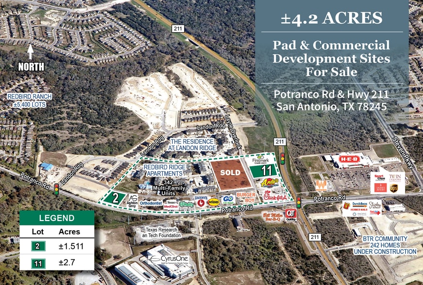 Highway 211 & Potranco Rd, San Antonio, TX for sale - Building Photo - Image 1 of 2