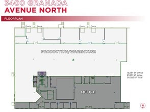 3400 N Granada Ave, Oakdale, MN for lease Floor Plan- Image 1 of 1