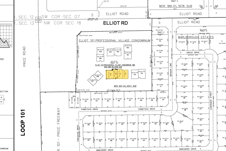 2979 W Elliot Rd, Chandler, AZ for sale Plat Map- Image 1 of 1