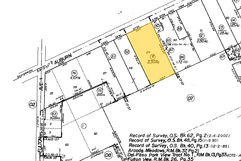 2730 Auburn Blvd, Sacramento, CA for lease - Plat Map - Image 2 of 2