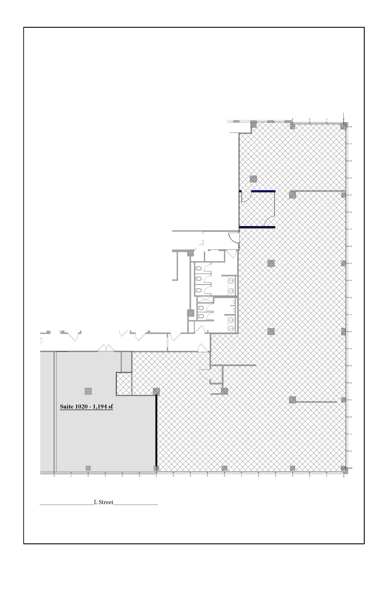 1660 L St NW, Washington, DC for lease Floor Plan- Image 1 of 2