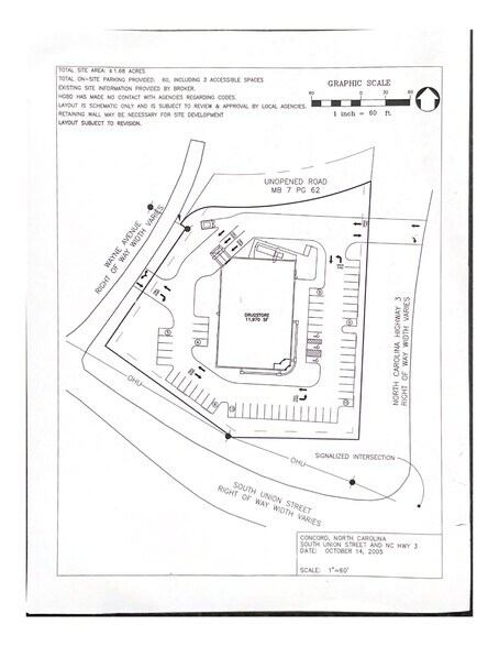 Union Street South, Concord, NC for sale - Site Plan - Image 2 of 2