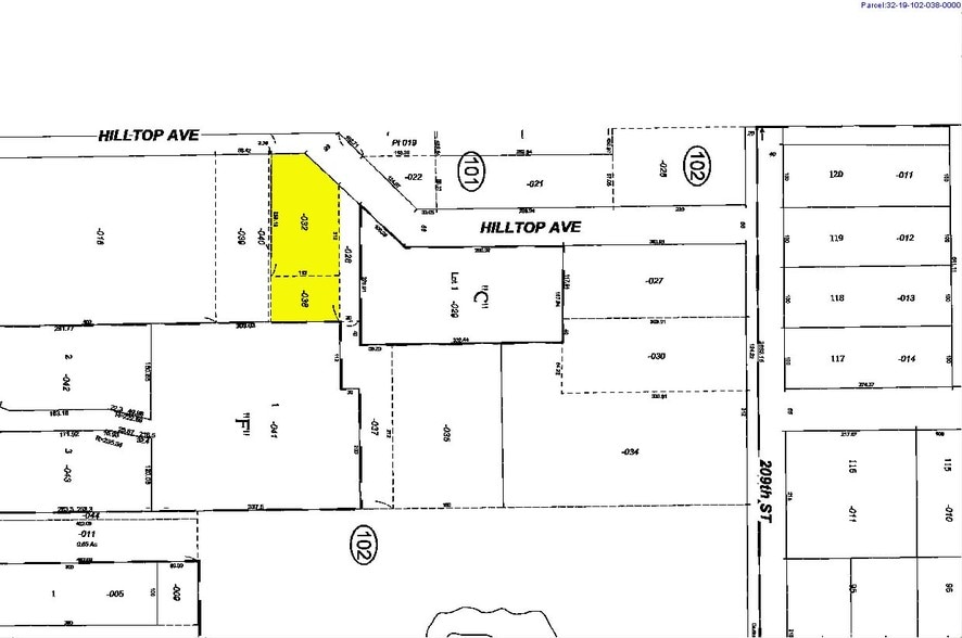 1313 Hilltop Ave, Chicago Heights, IL for sale - Plat Map - Image 2 of 5