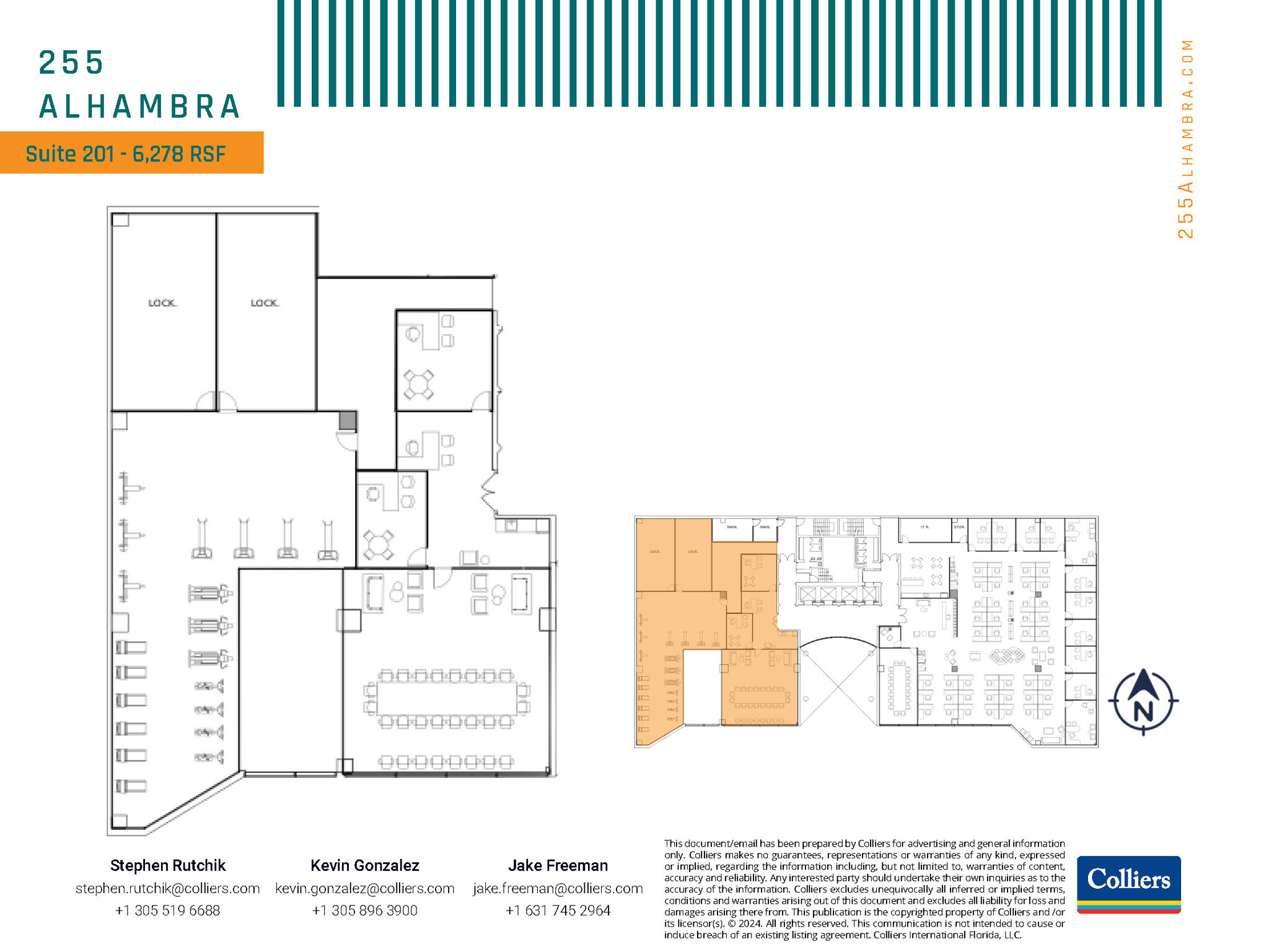 255 Alhambra Cir, Coral Gables, FL for lease Floor Plan- Image 1 of 3