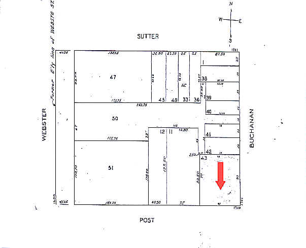 1700-1706 Post St, San Francisco, CA for lease - Plat Map - Image 2 of 12