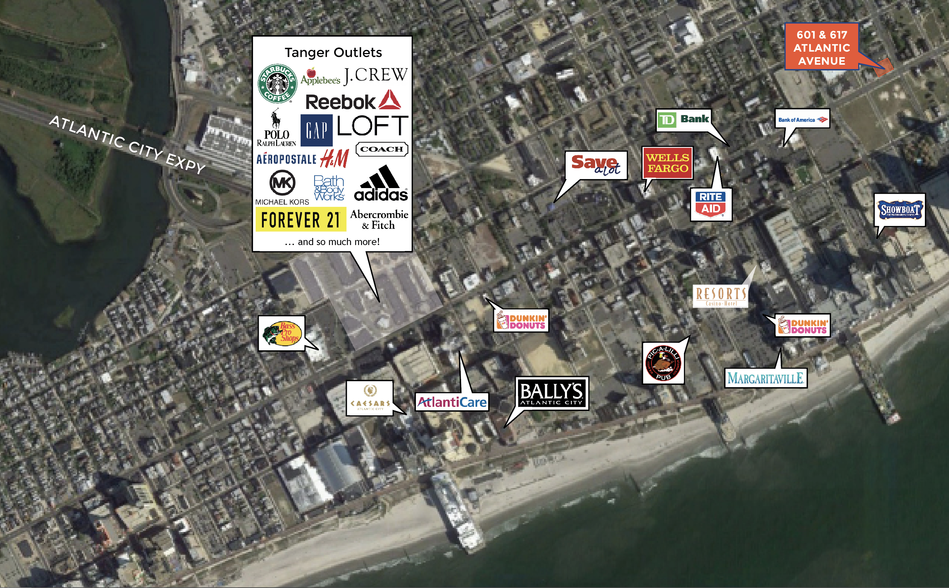 601 Atlantic Ave, Atlantic City, NJ for sale - Aerial - Image 2 of 2