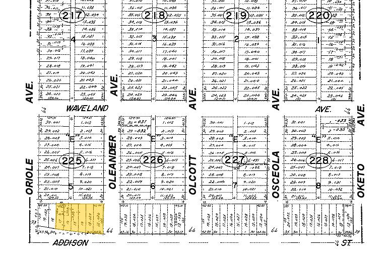 7532-7550 W Addison St, Chicago, IL for sale - Plat Map - Image 1 of 1