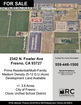 More details for 2342 N Fowler Ave, Fresno, CA - Land for Sale