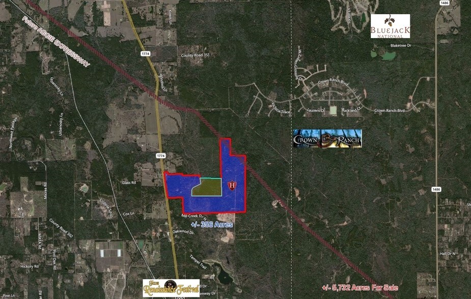 1774 and Mill Creek Dr, Plantersville, TX 77363