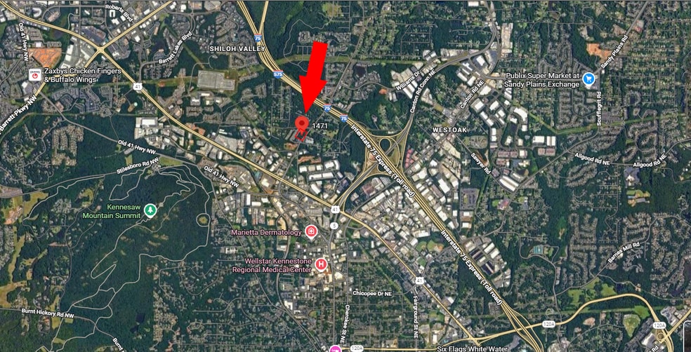 1471 Bells Ferry Rd, Marietta, GA for sale - Aerial - Image 3 of 15