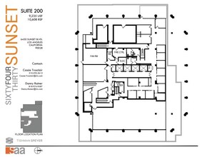 6430 W Sunset Blvd, Los Angeles, CA for lease Floor Plan- Image 1 of 1