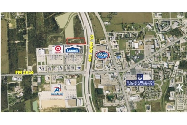 FM 2920 At Hwy 249, Tomball, TX for sale - Aerial - Image 2 of 4