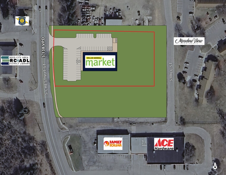 830 S Chestnut St, Reed City, MI for sale - Site Plan - Image 2 of 4