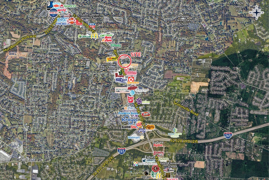 6109 Bardstown Rd, Louisville, KY for lease - Aerial - Image 3 of 4